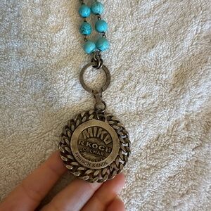 French Kande turq necklace